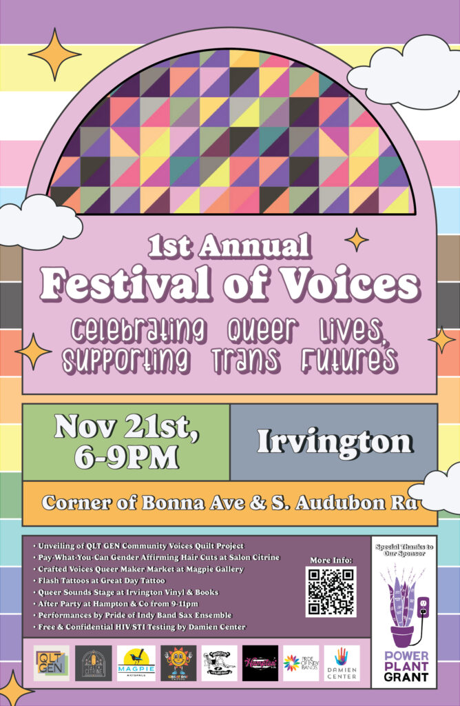 A flyer announcing the Festival of Voices